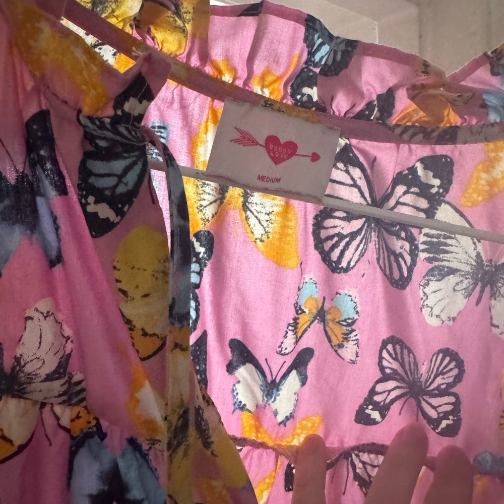 Pink Butterfly Dress - Picture 2 of 2